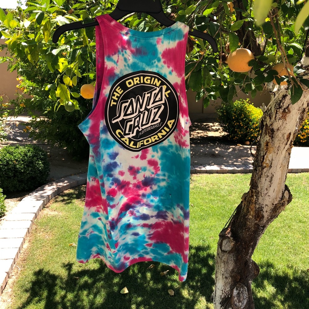 Santa Cruz California tie dye dress S
